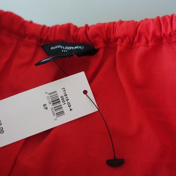 Banana Republic Factory BR skirt Poplin Drop-Waist Midi Skirt SM S Small - Picture 12 of 12